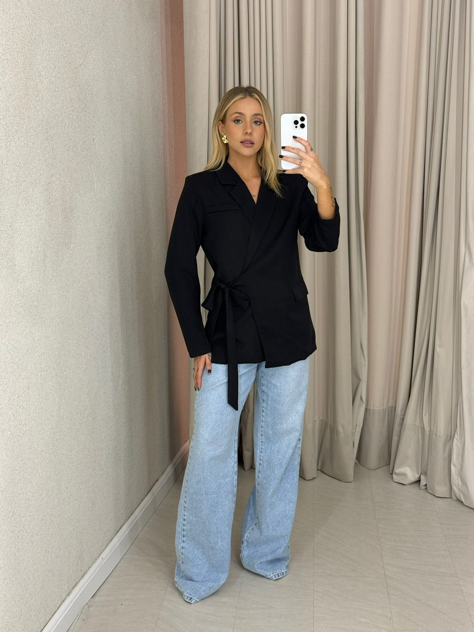 BLAZER ISABELA AMARRAÇÃO PRETO