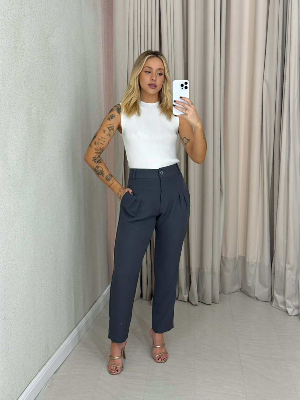 CALÇA ROSIMEIRE SKINNY CHUMBO