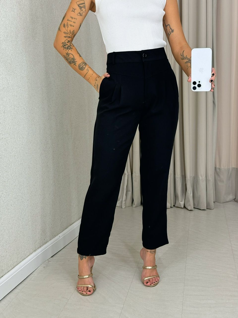 CALÇA ROSIMEIRE SKINNY PRETA - 0062170033 - CAROLLA FERRARO