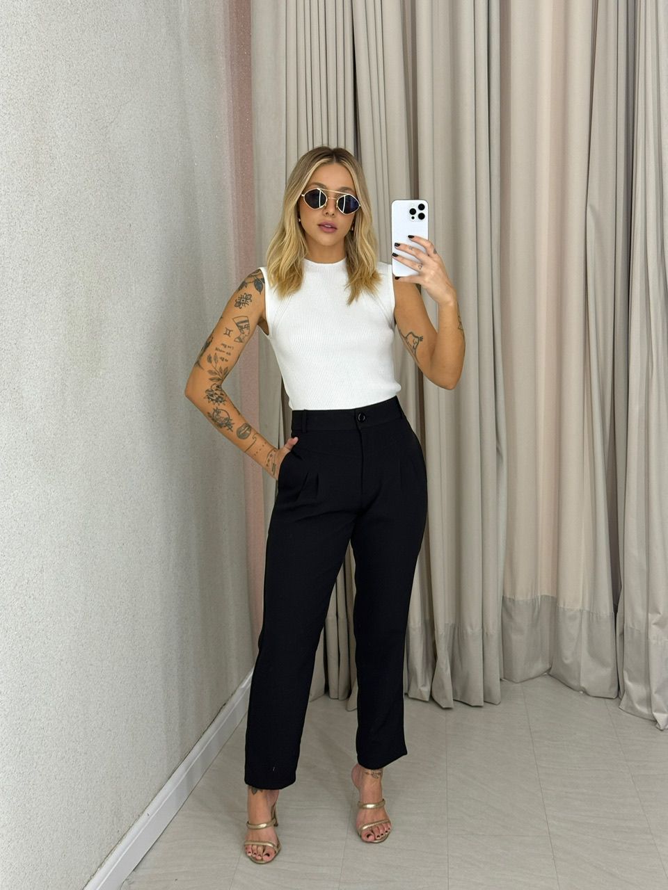 CALÇA ROSIMEIRE SKINNY PRETA