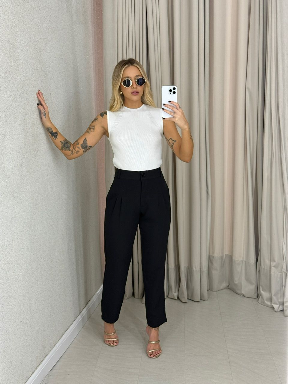CALÇA ROSIMEIRE SKINNY PRETA