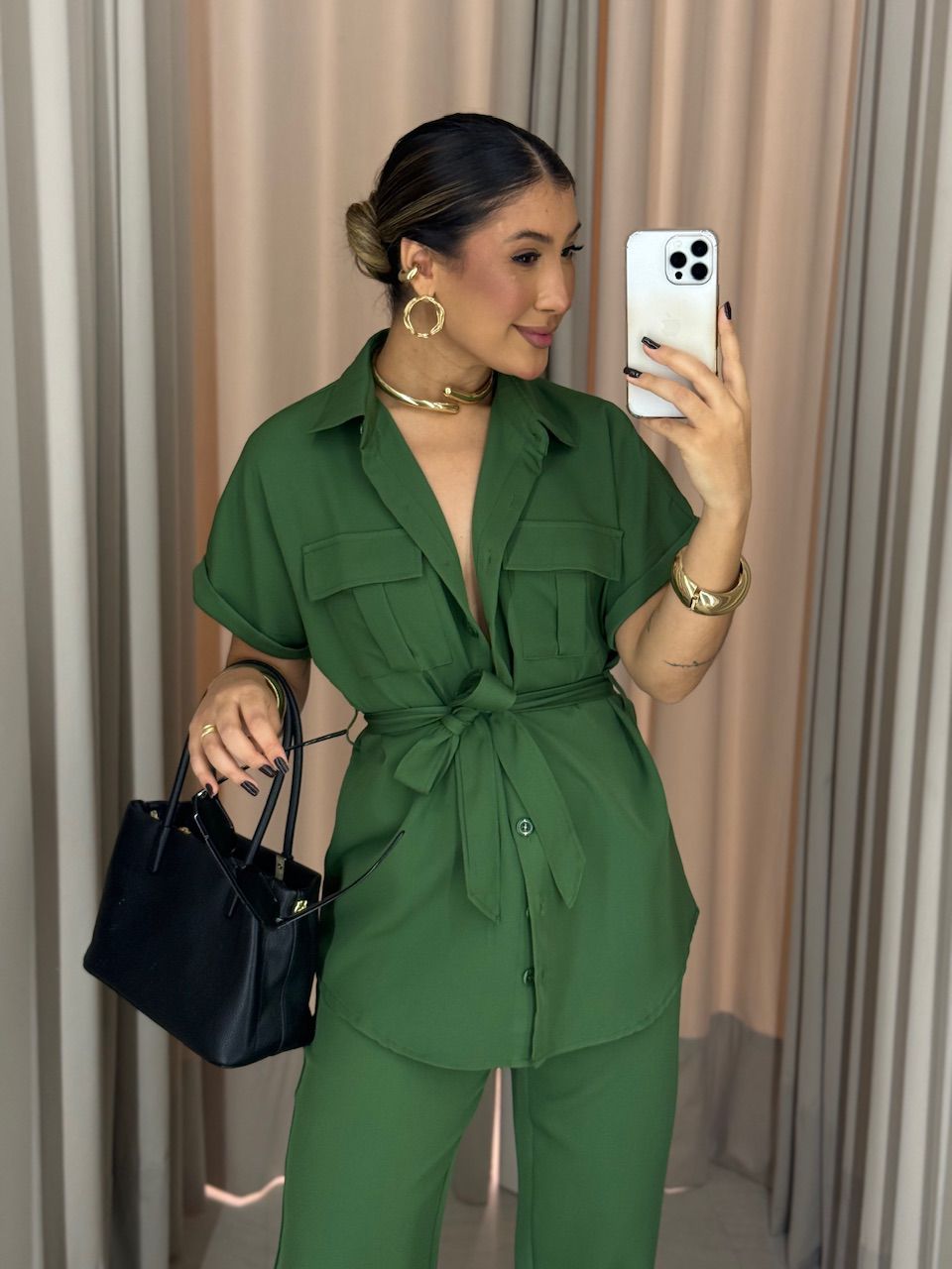  CONJUNTO FRANCISCA CALÇA VERDE