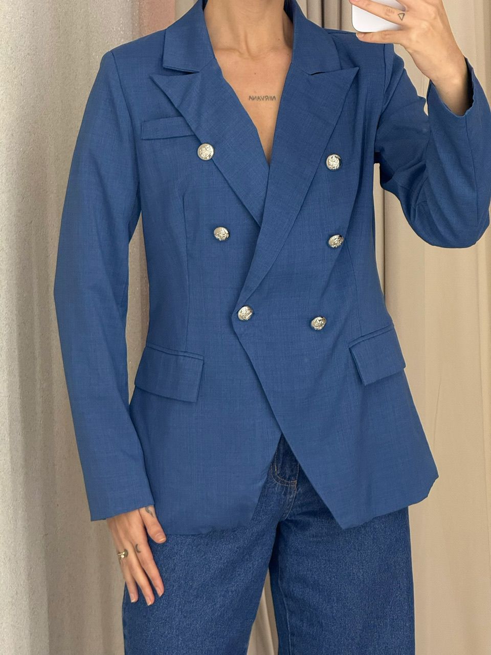 BLAZER LORENA BOTÕES MARINHO