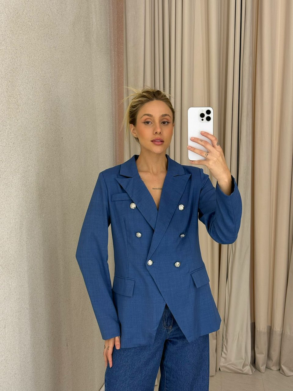 BLAZER LORENA BOTÕES MARINHO