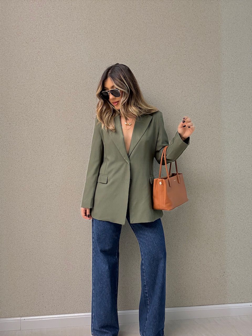 BLAZER CARLA ALFAIATARIA OLIVA