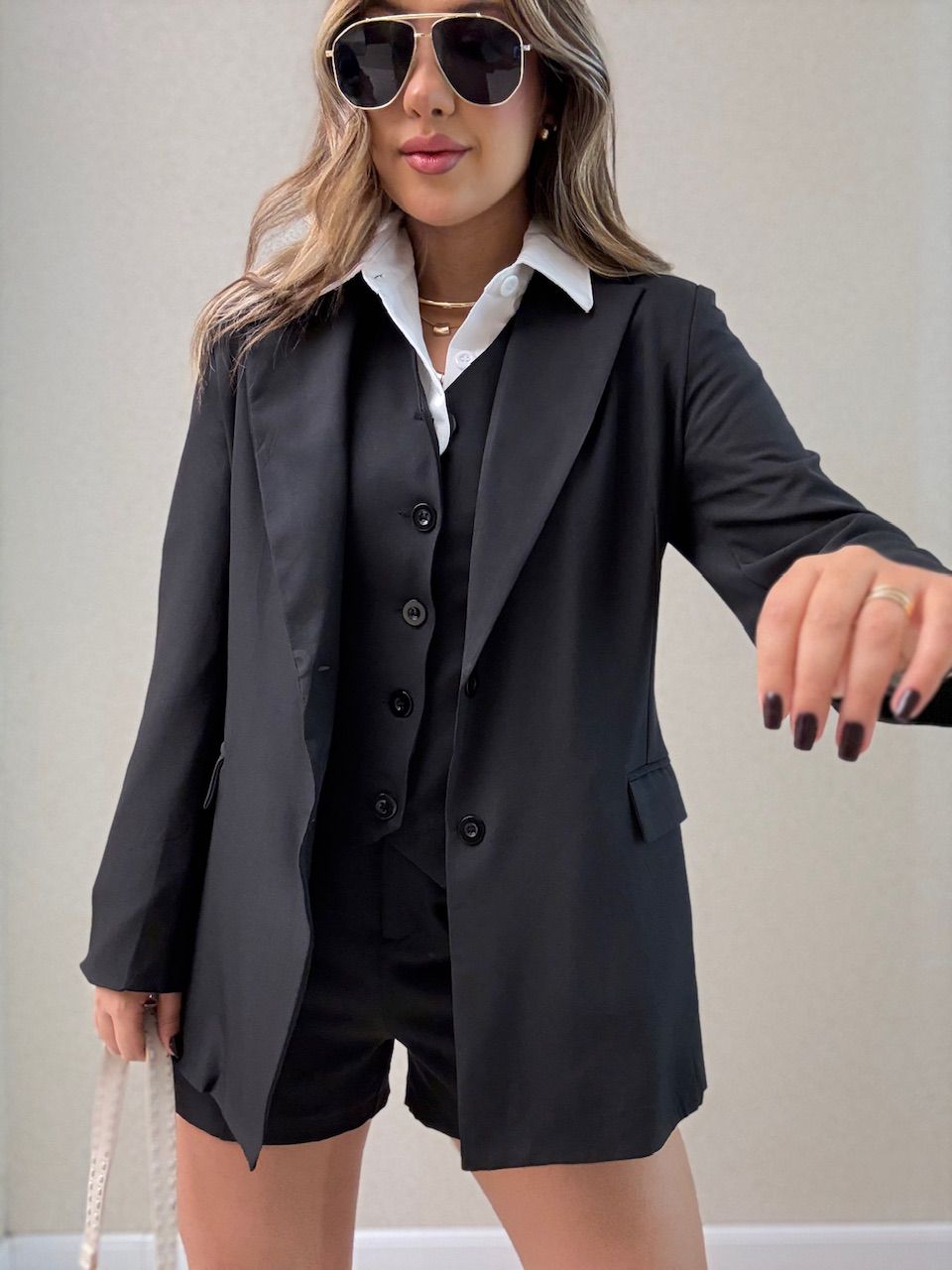 BLAZER CARLA ALFAIATARIA PRETO
