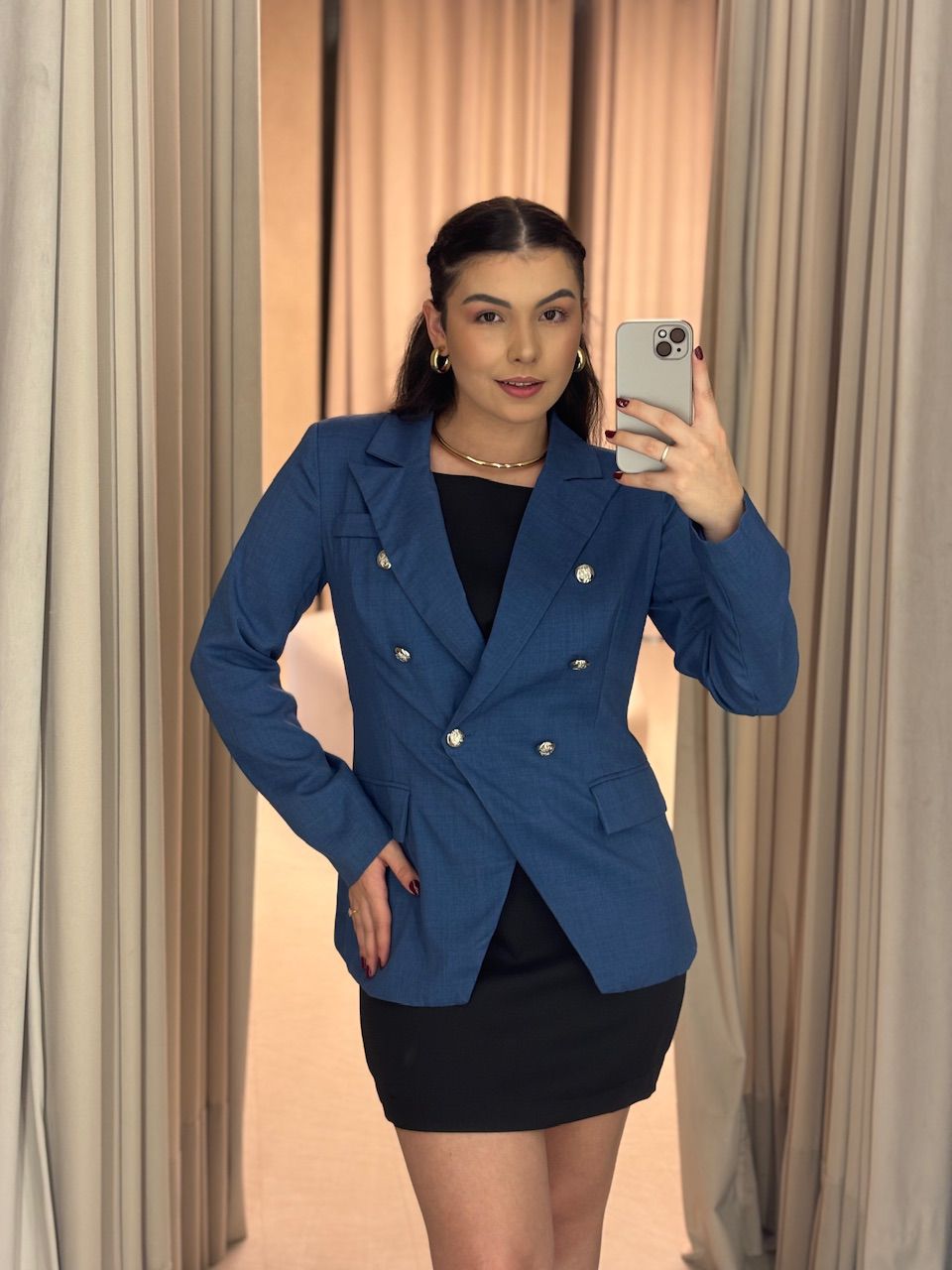BLAZER LORENA BOTÕES MARINHO