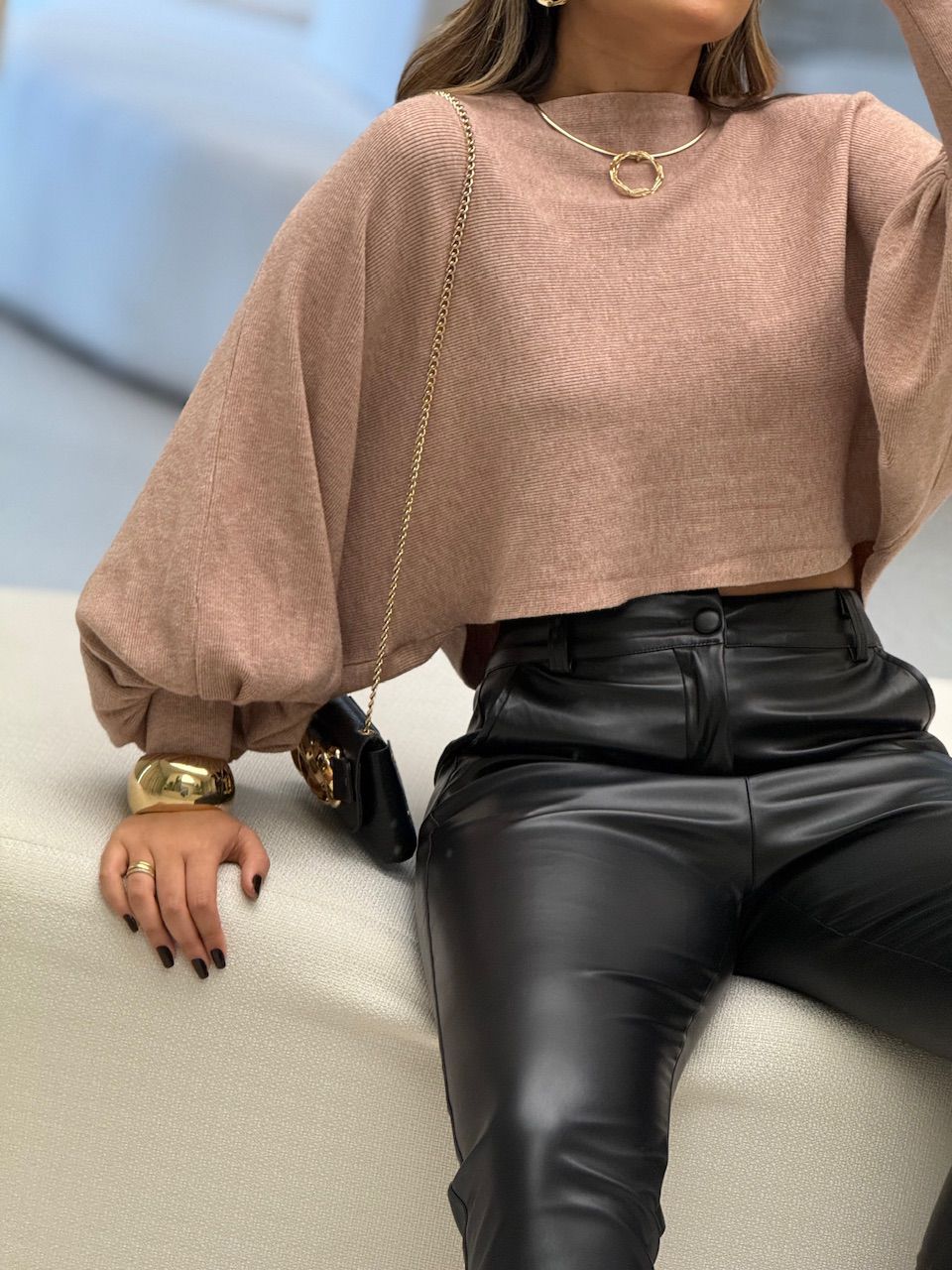 BLUSA AMANDA TRICOT NUDE