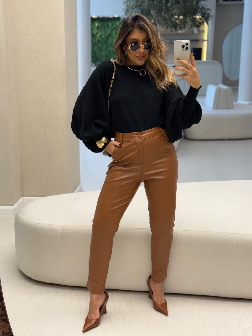 BLUSA AMANDA TRICOT Preta