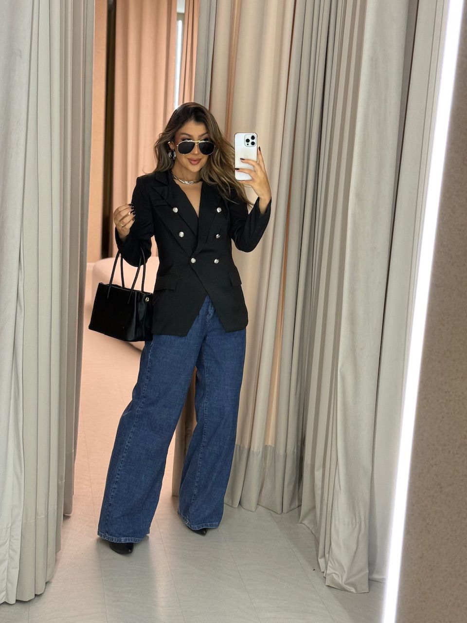 BLAZER LORENA BOTÕES PRETO