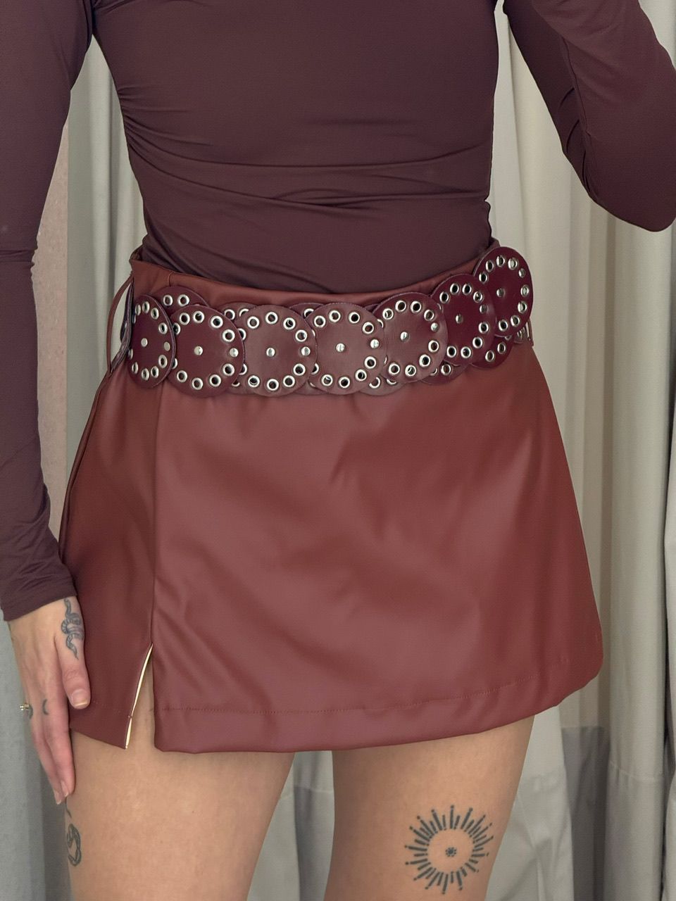 SHORT SAIA ISABEL CINTO TELHA