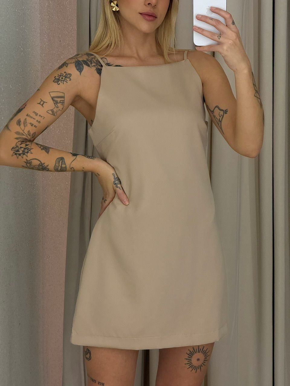 VESTIDO GIANE CURTO Nude
