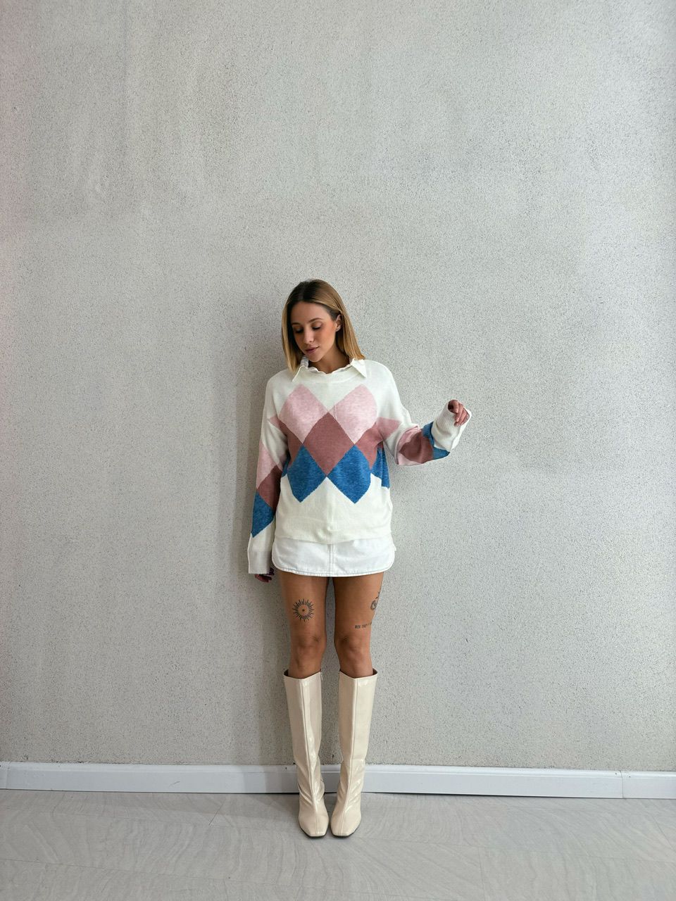 TRICOT NATI MANGA LONGA OFF - 0053050048 - CAROLLA FERRARO