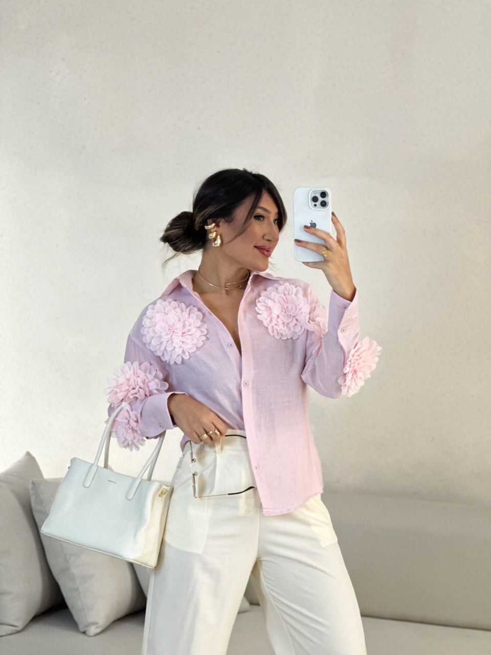 CAMISA MIA FLOR BABY PINK