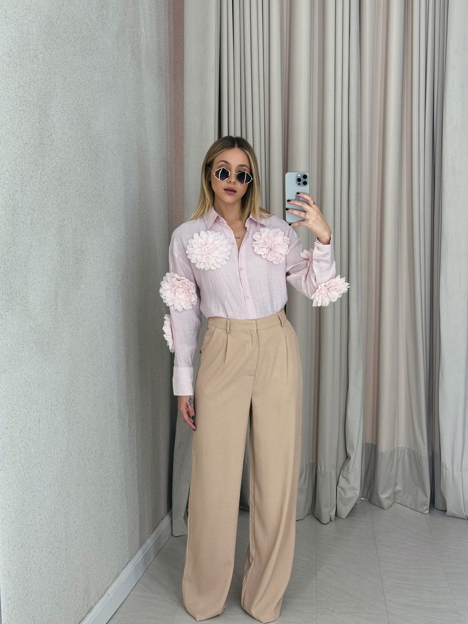 CAMISA MIA FLOR BABY PINK
