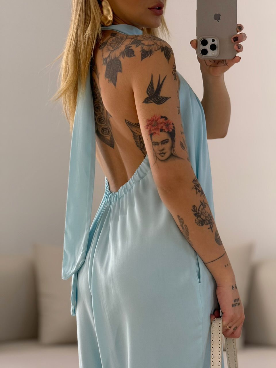 MACACAO MARTA DECOTE BABY BLUE