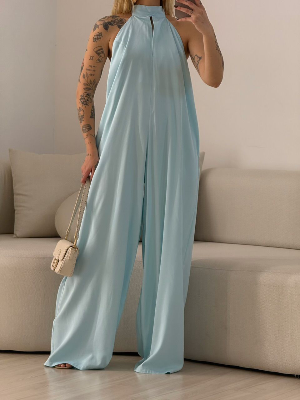 MACACAO MARTA DECOTE BABY BLUE