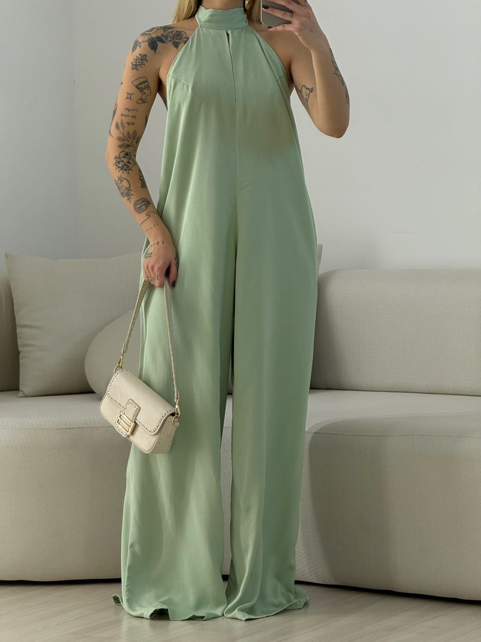 MACACAO MARTA DECOTE BABY GREEN