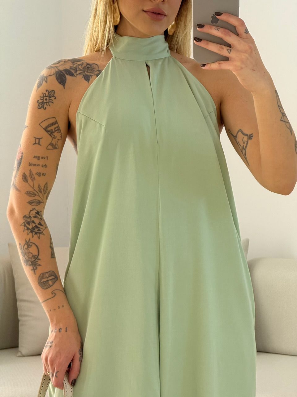 MACACAO MARTA DECOTE BABY GREEN