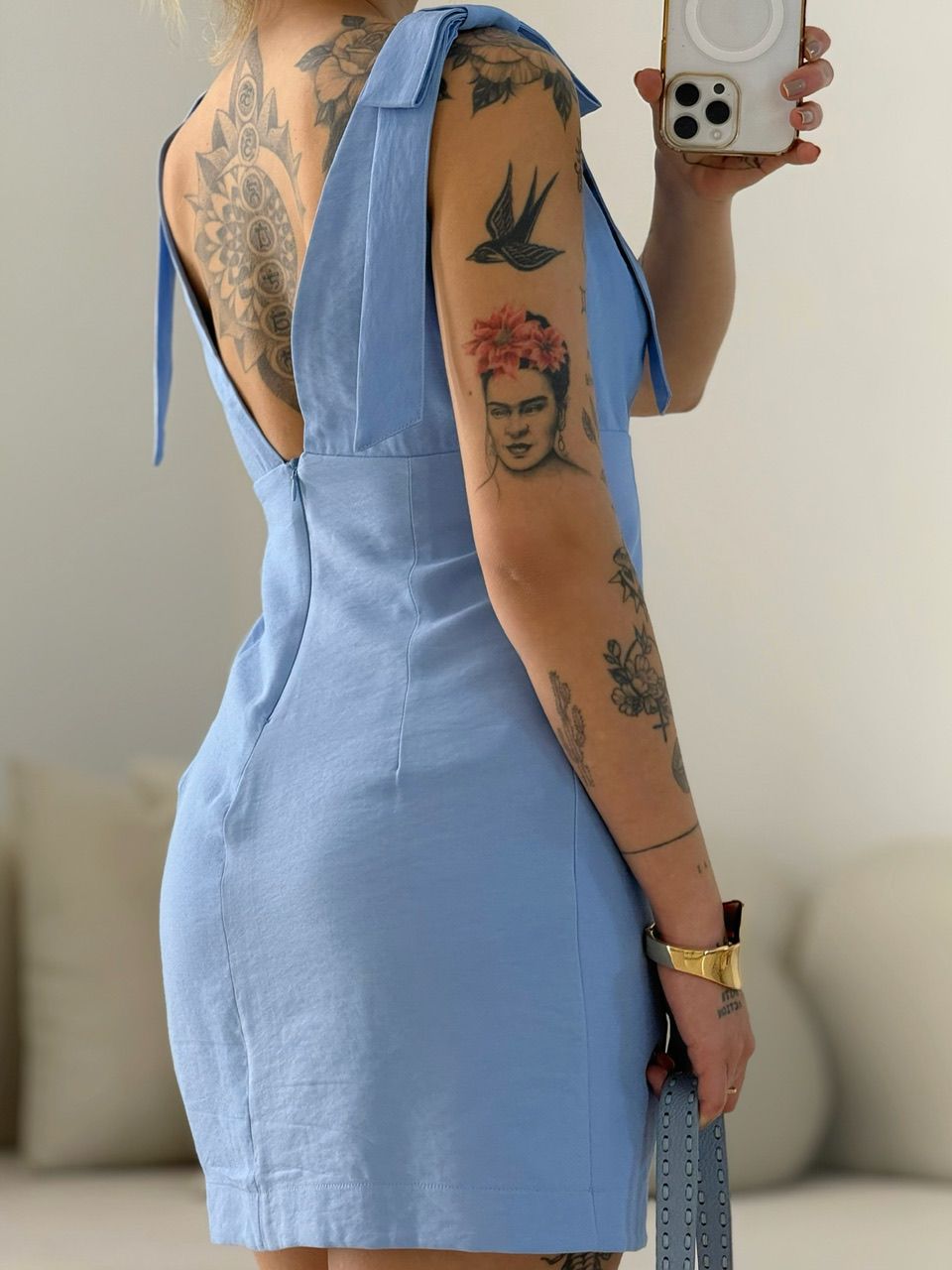 VESTIDO RAMONA CURTO AZUL