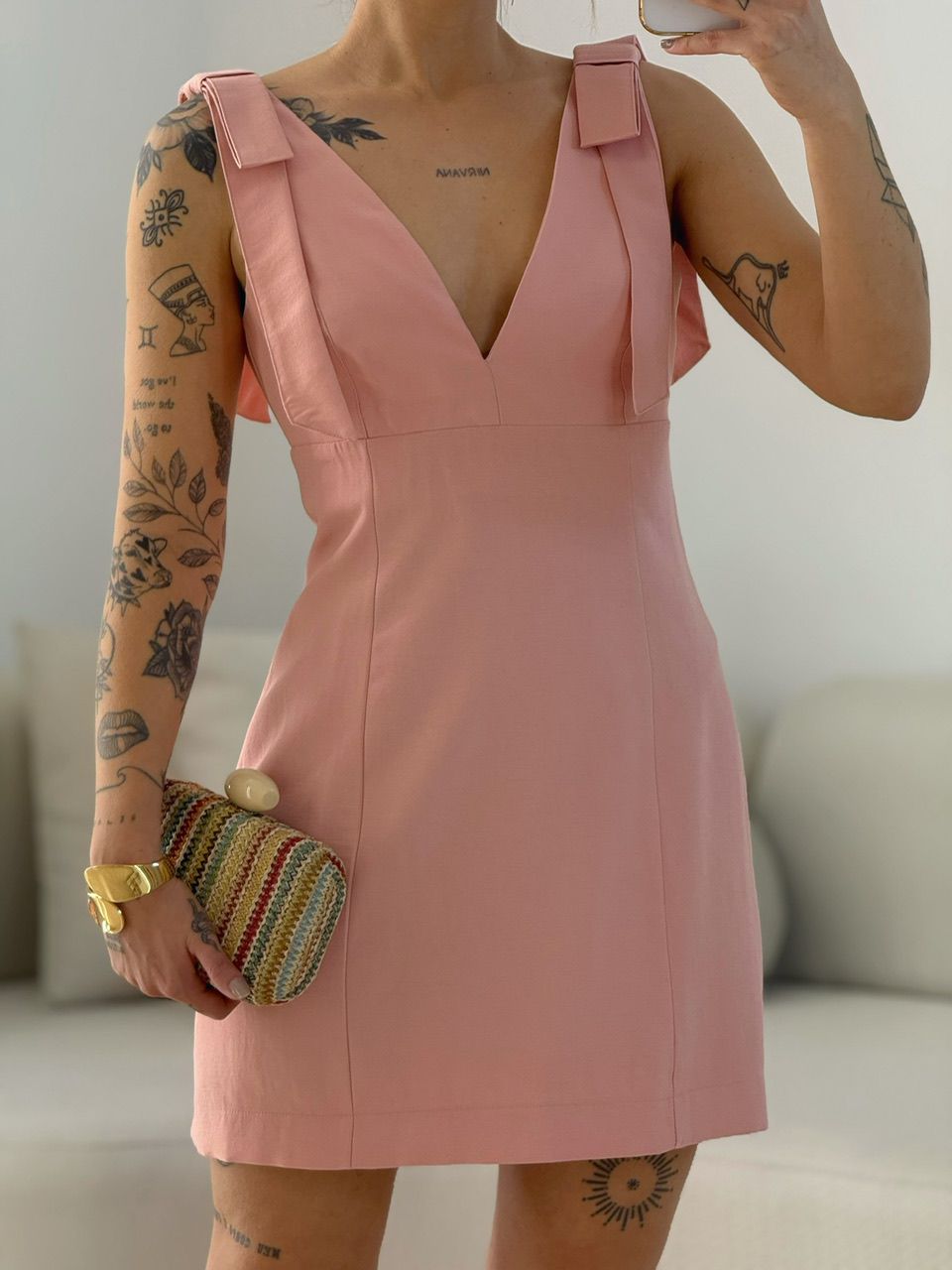 VESTIDO RAMONA CURTO ROSÊ