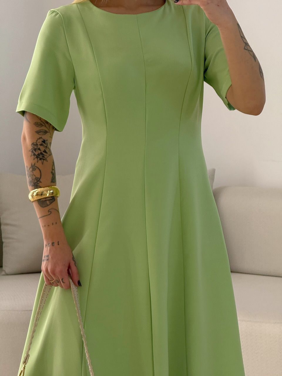 VESTIDO SUELEN MIDI VERDE