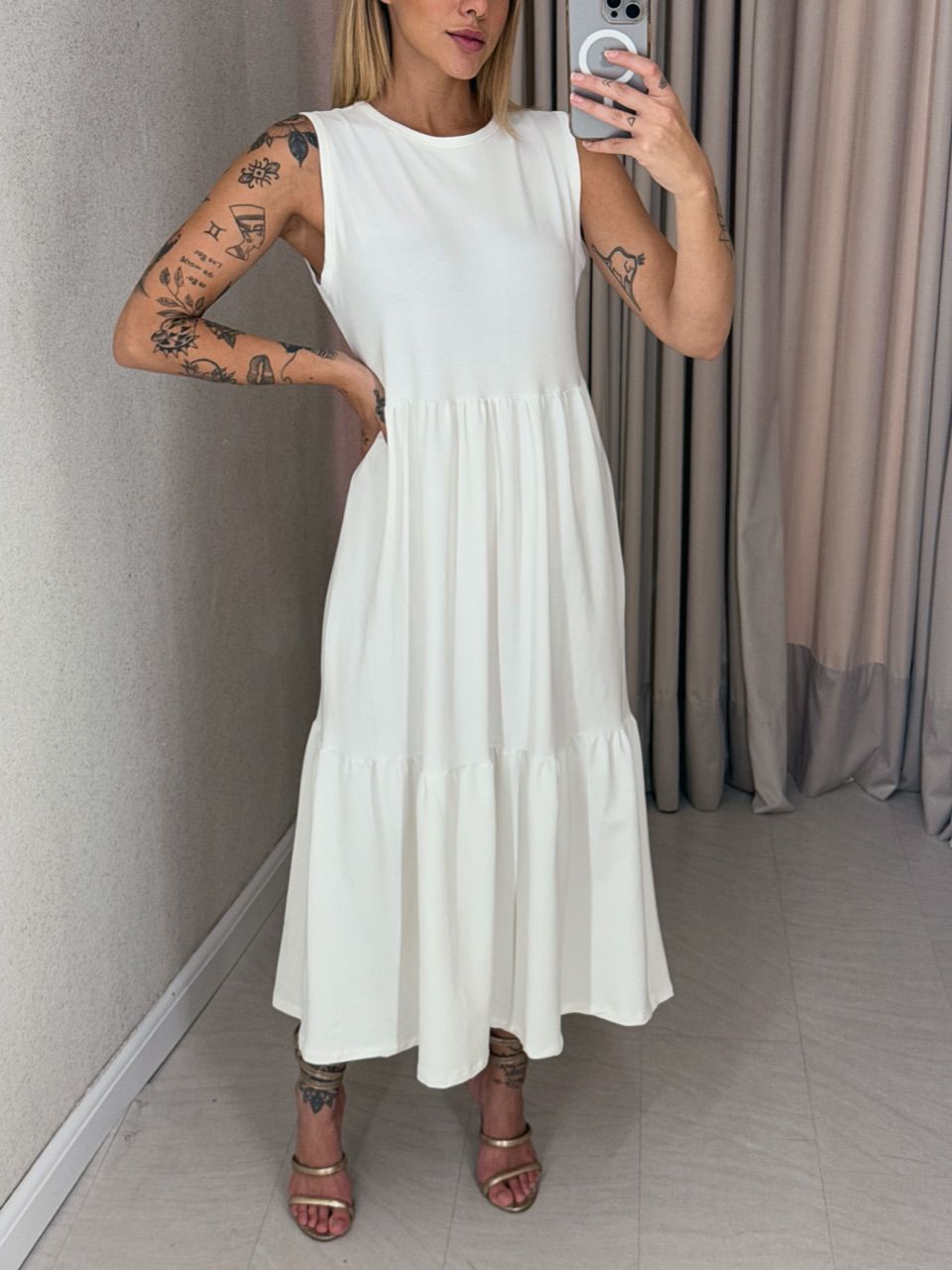 VESTIDO GILDA CAVADO off