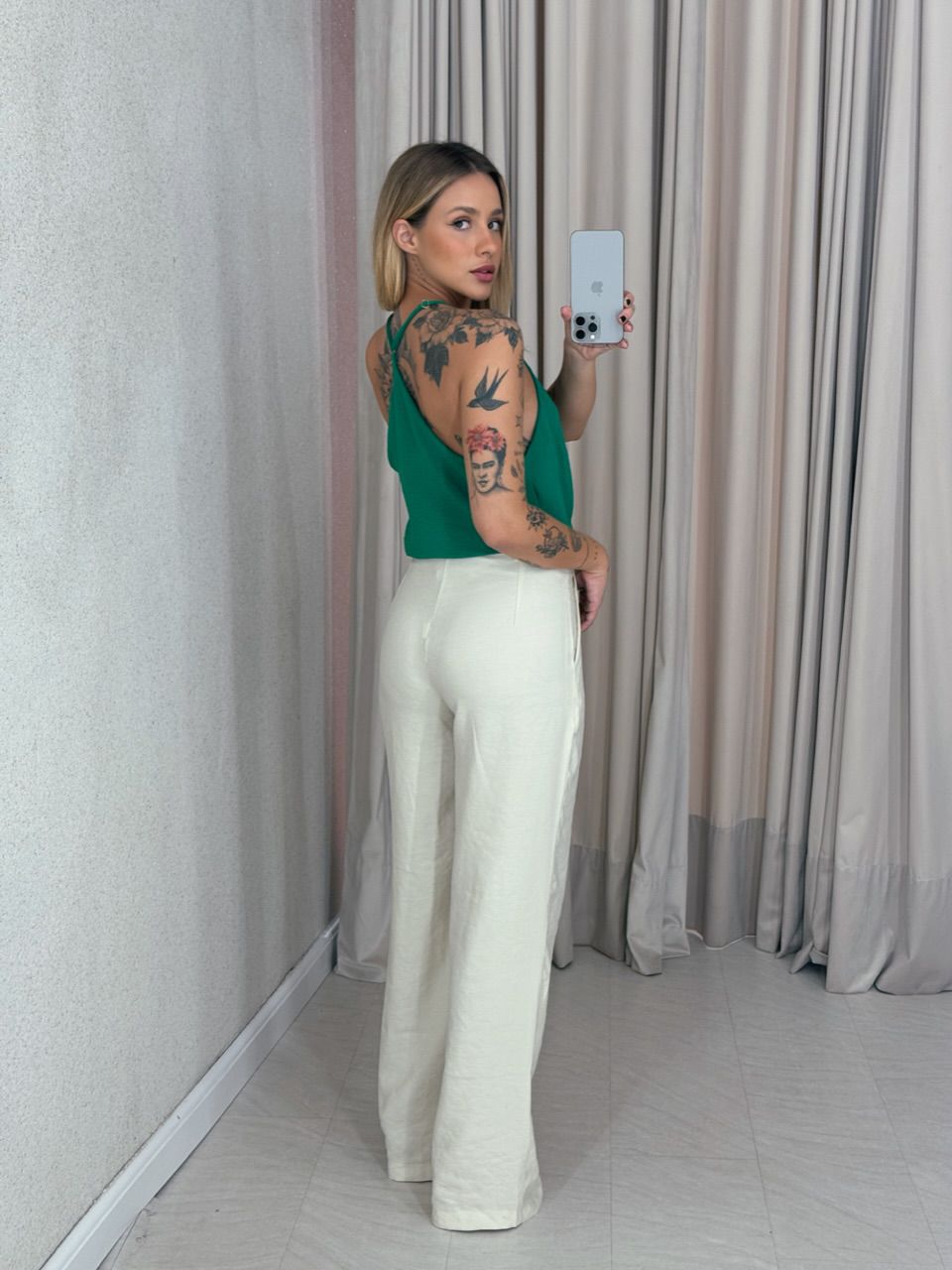 BLUSA SORAIA DECOTE verde