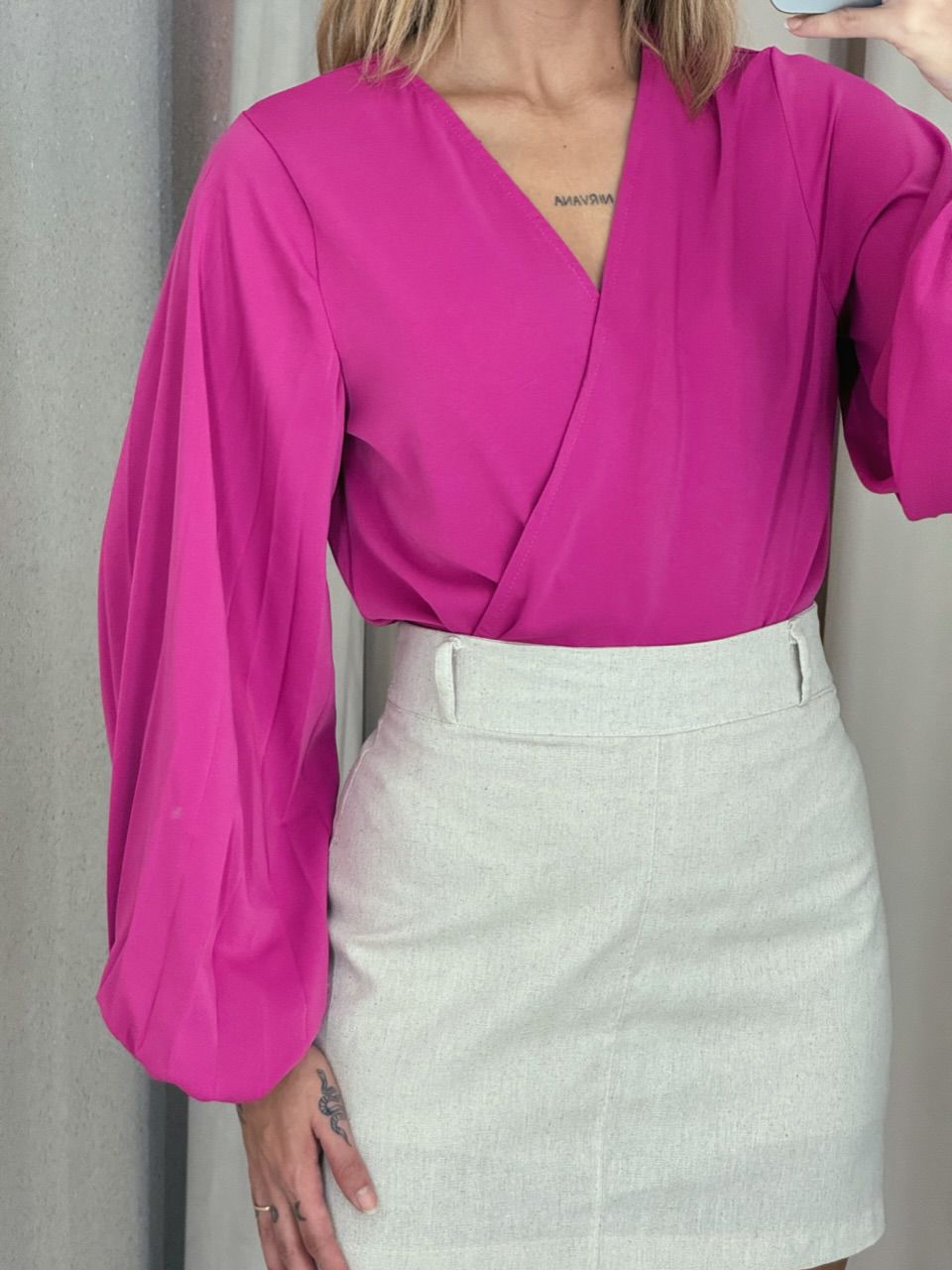BODY REGINA MANGA LONGA PINK