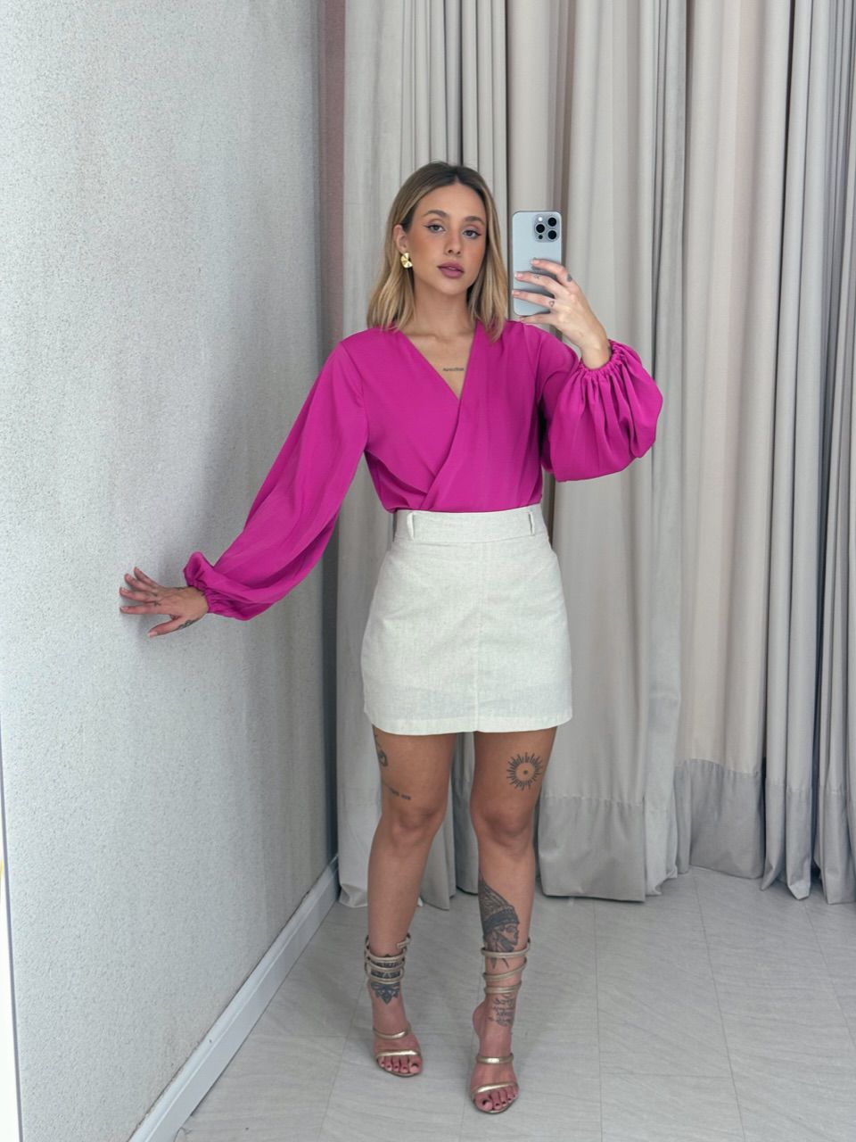 BODY REGINA MANGA LONGA PINK