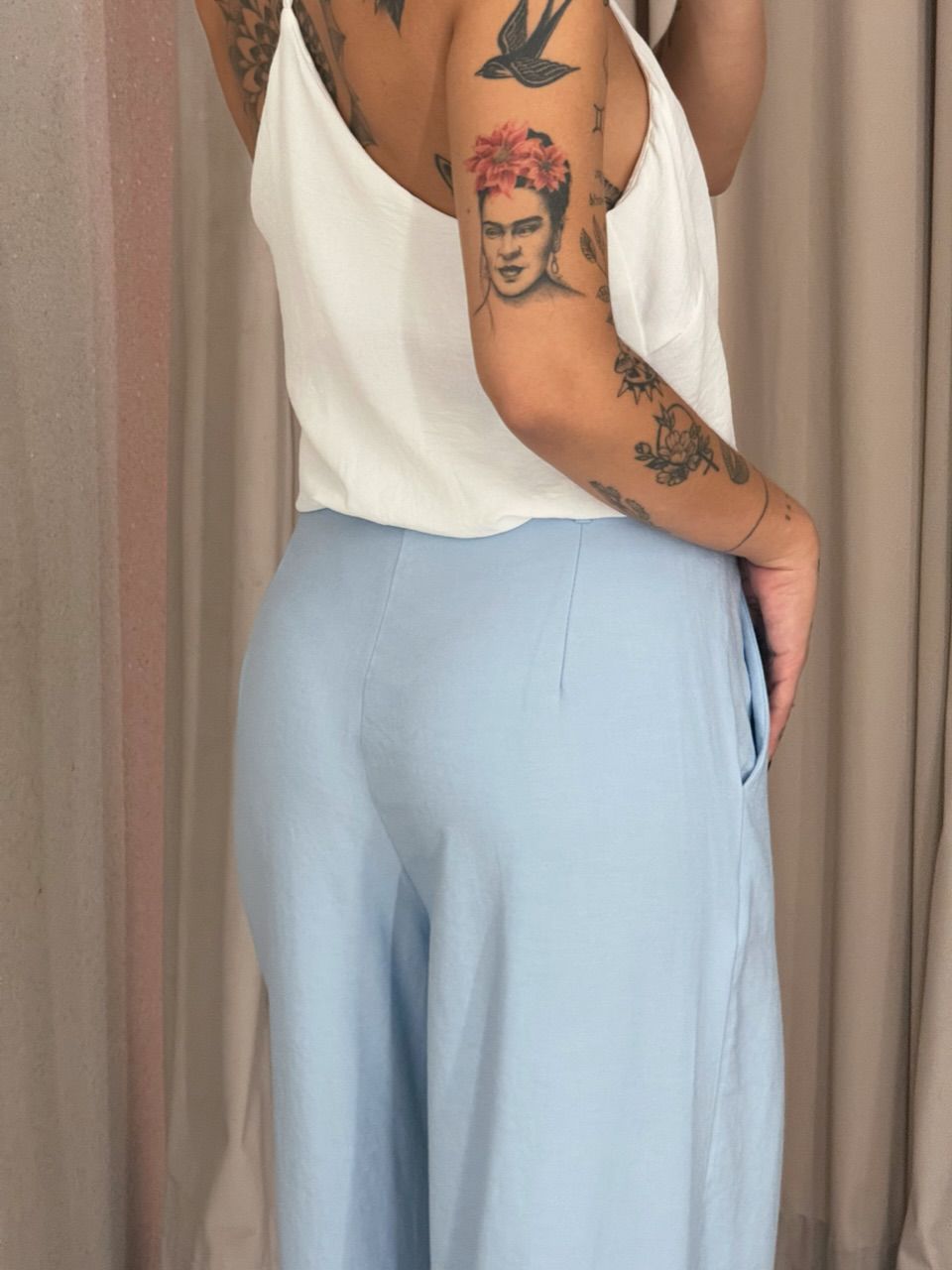 CALÇA IOLANDA PANTALONA AZUL