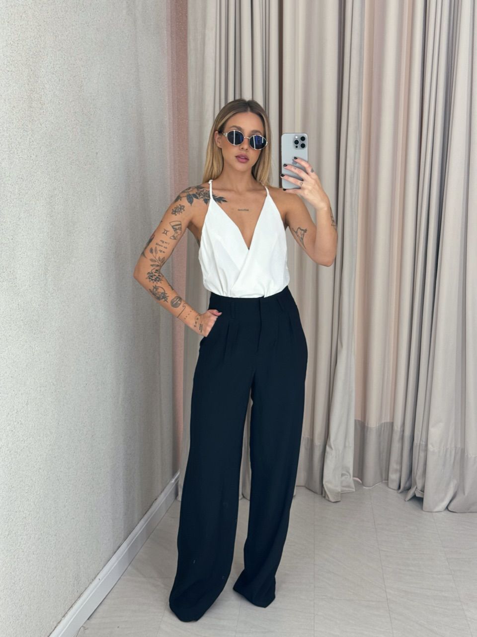 CALÇA IOLANDA PANTALONA PRETA