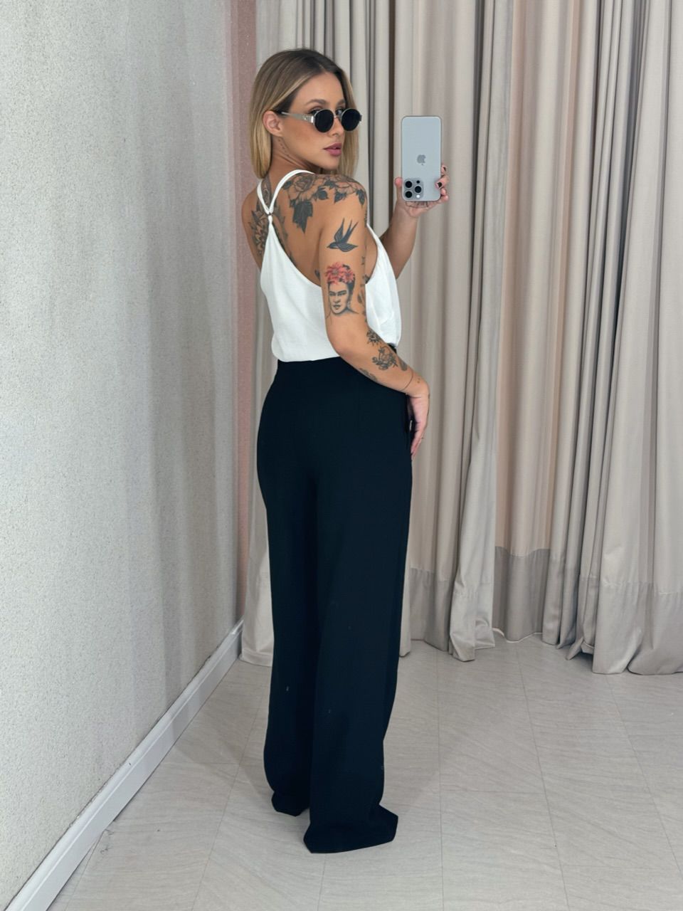 CALÇA IOLANDA PANTALONA PRETA
