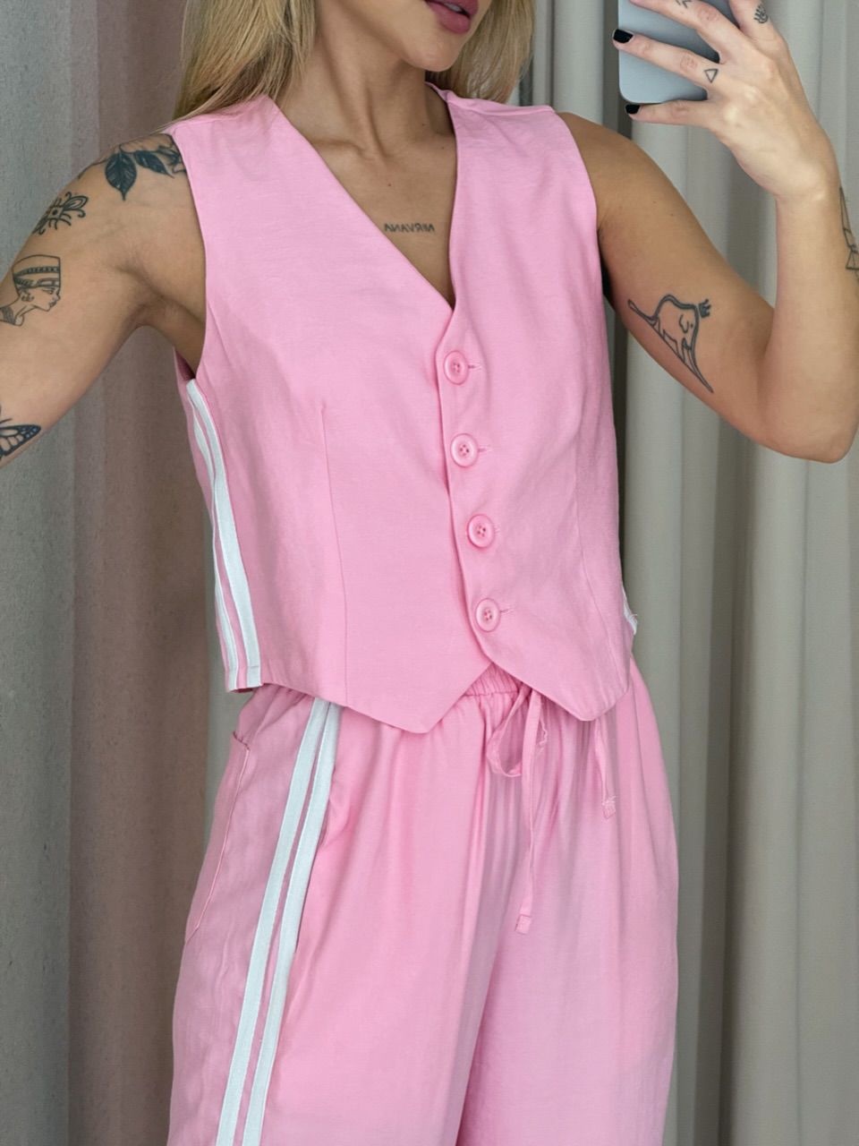 CONJUNTO ESTEFÂNIA LISTRAS Rosa