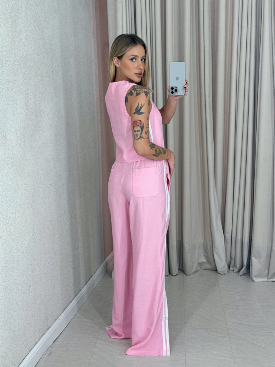 CONJUNTO ESTEFÂNIA LISTRAS Rosa