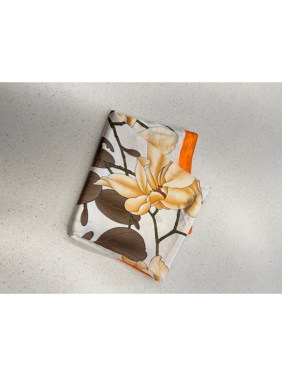 LENÇO FLOR LARANJA