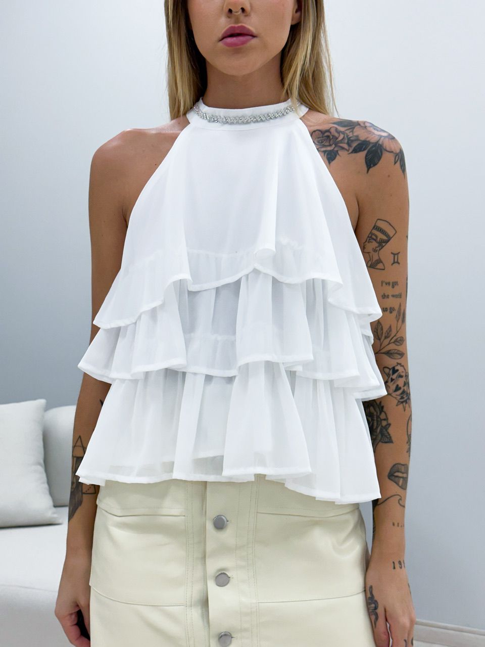 BLUSA AMÉLIA BABADOS OFF