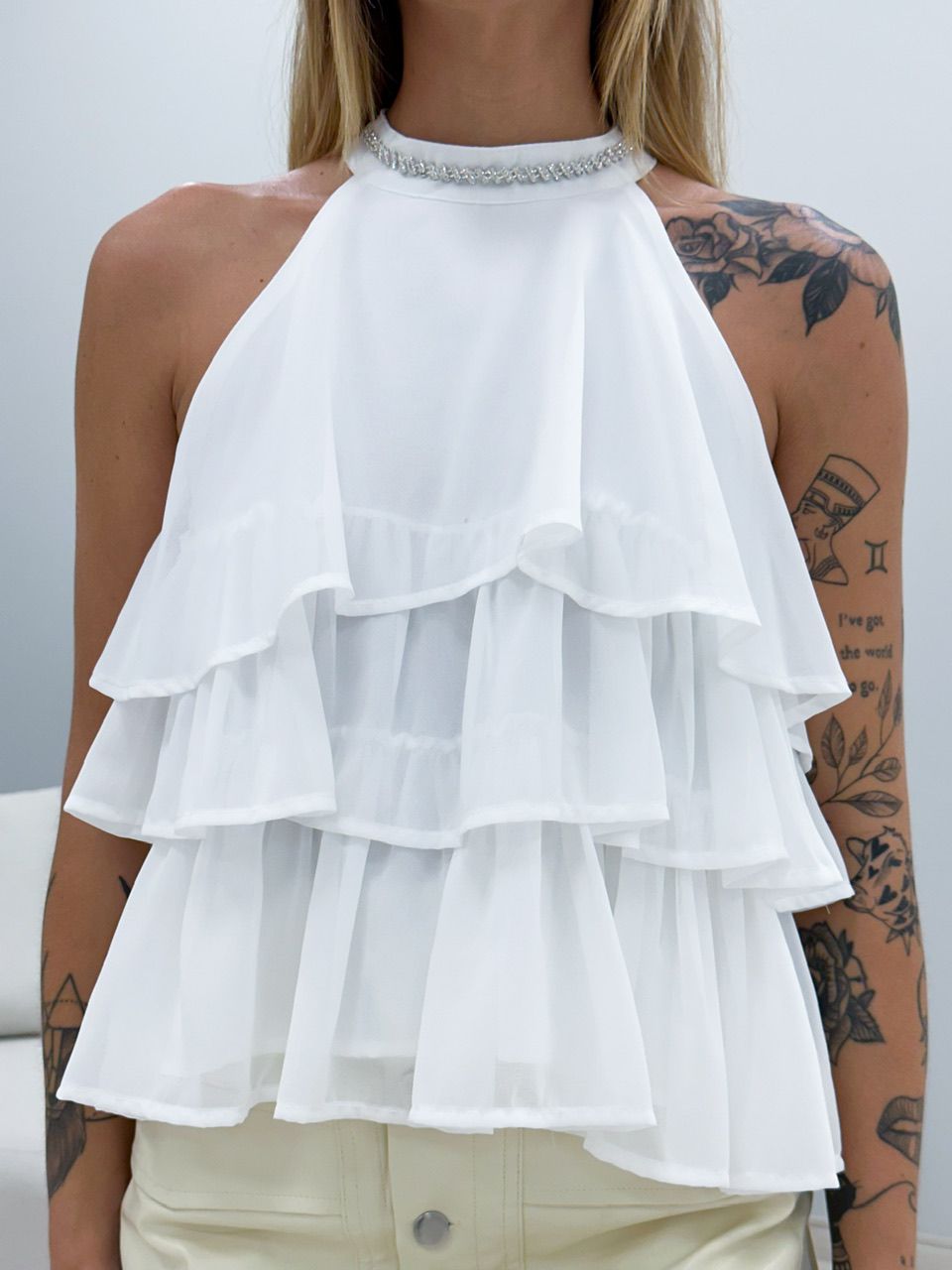 BLUSA AMÉLIA BABADOS OFF