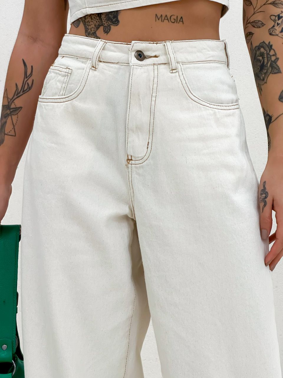 CALÇA LARISSA JEANS CRU
