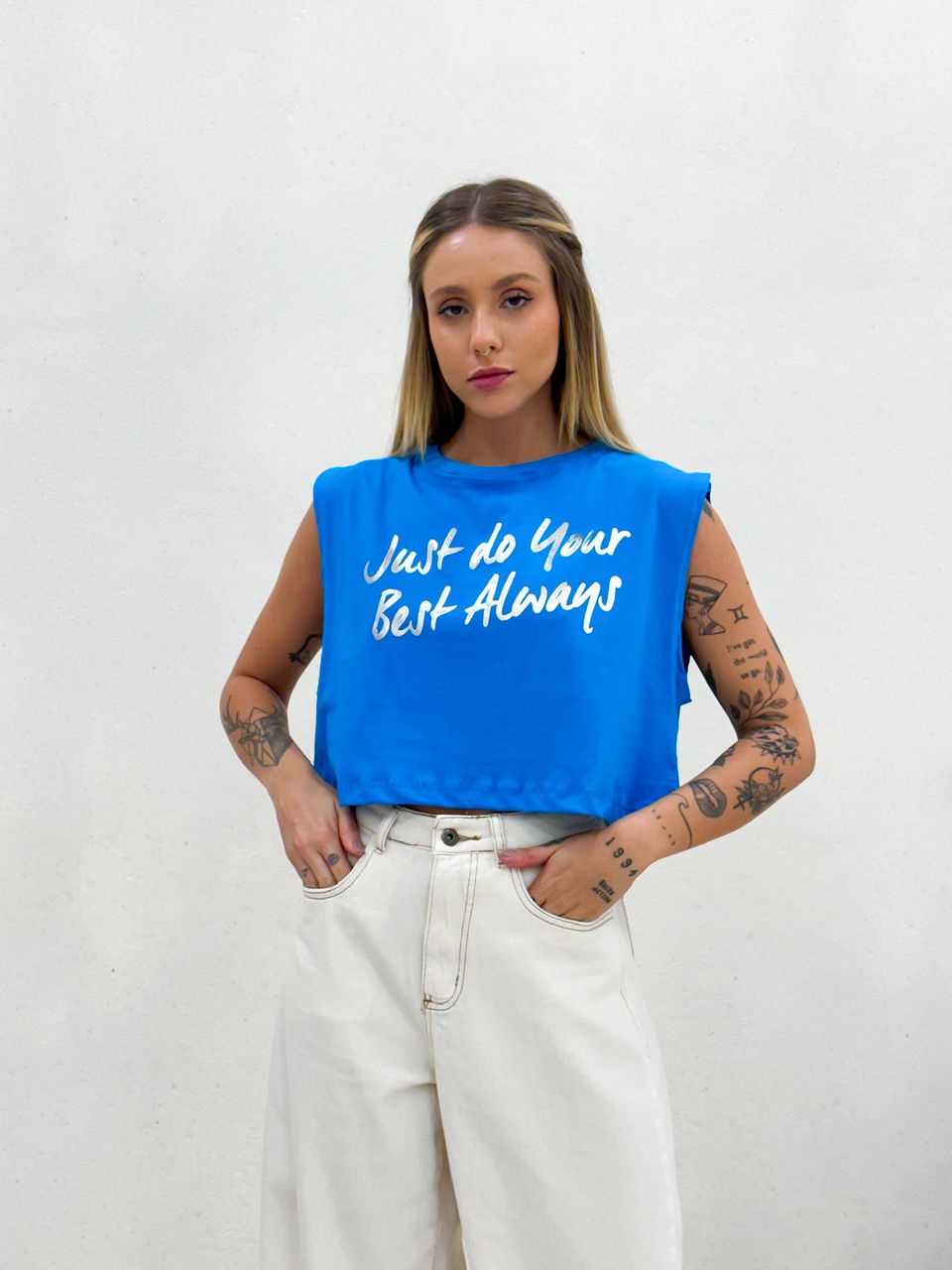 CROPPED BEST ALWAYS AZUL