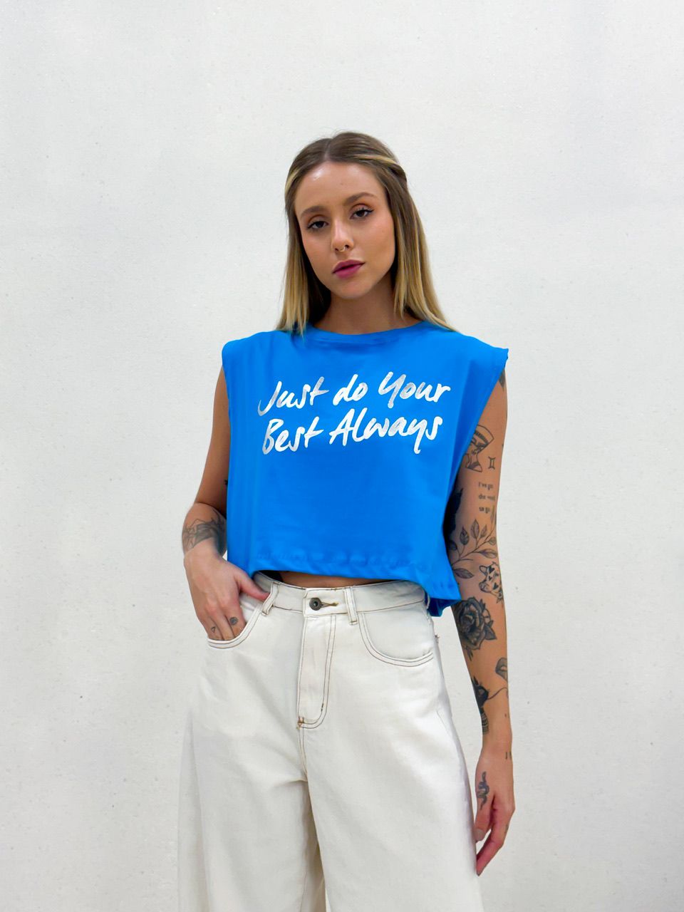 CROPPED BEST ALWAYS AZUL