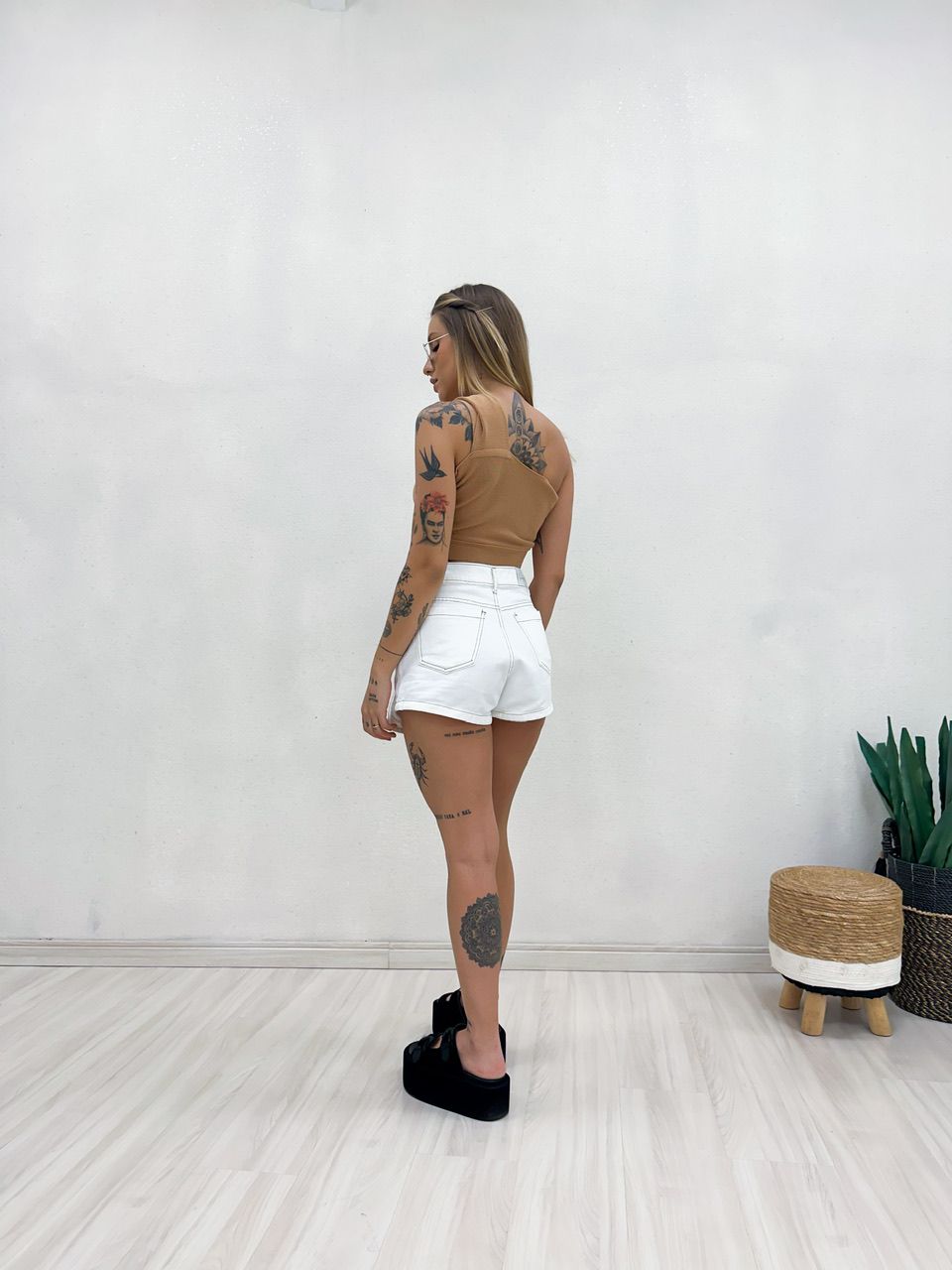 CROPPED CLARA TRICOT NUDE