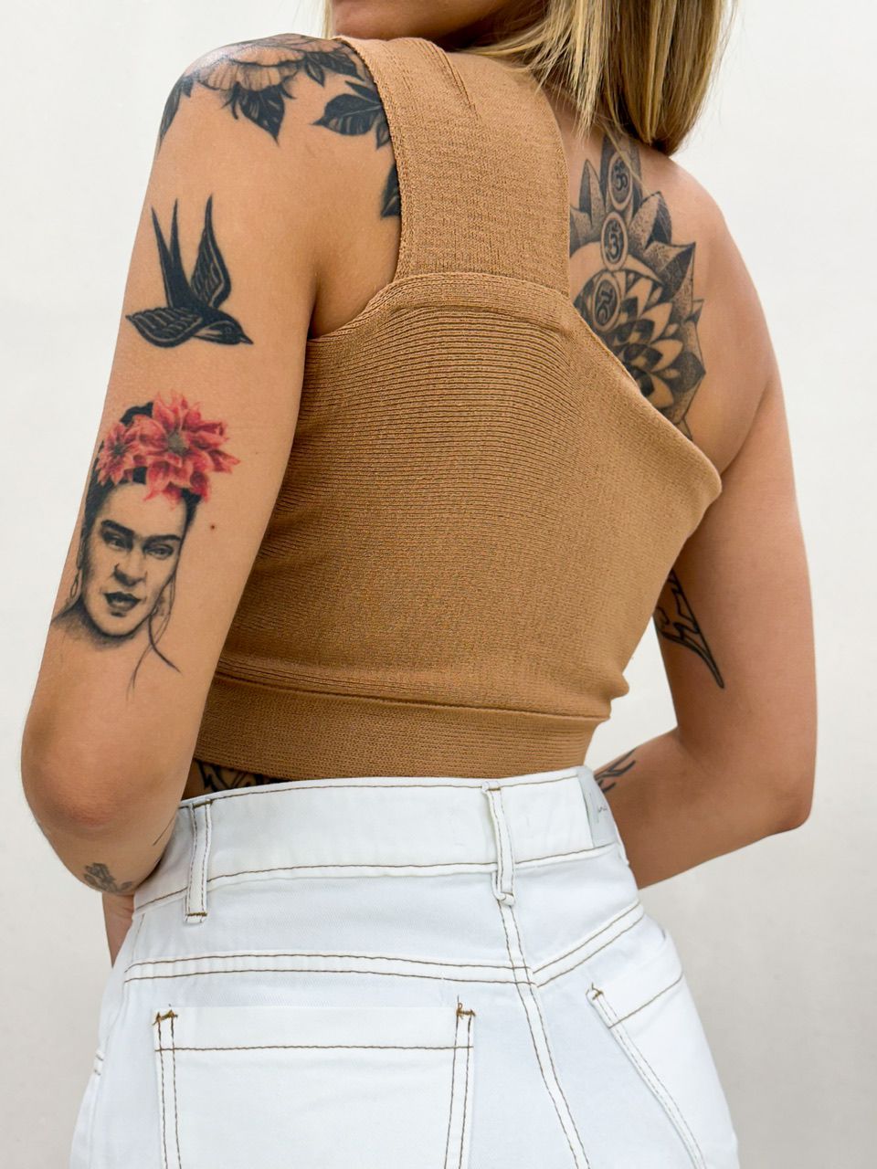CROPPED CLARA TRICOT NUDE