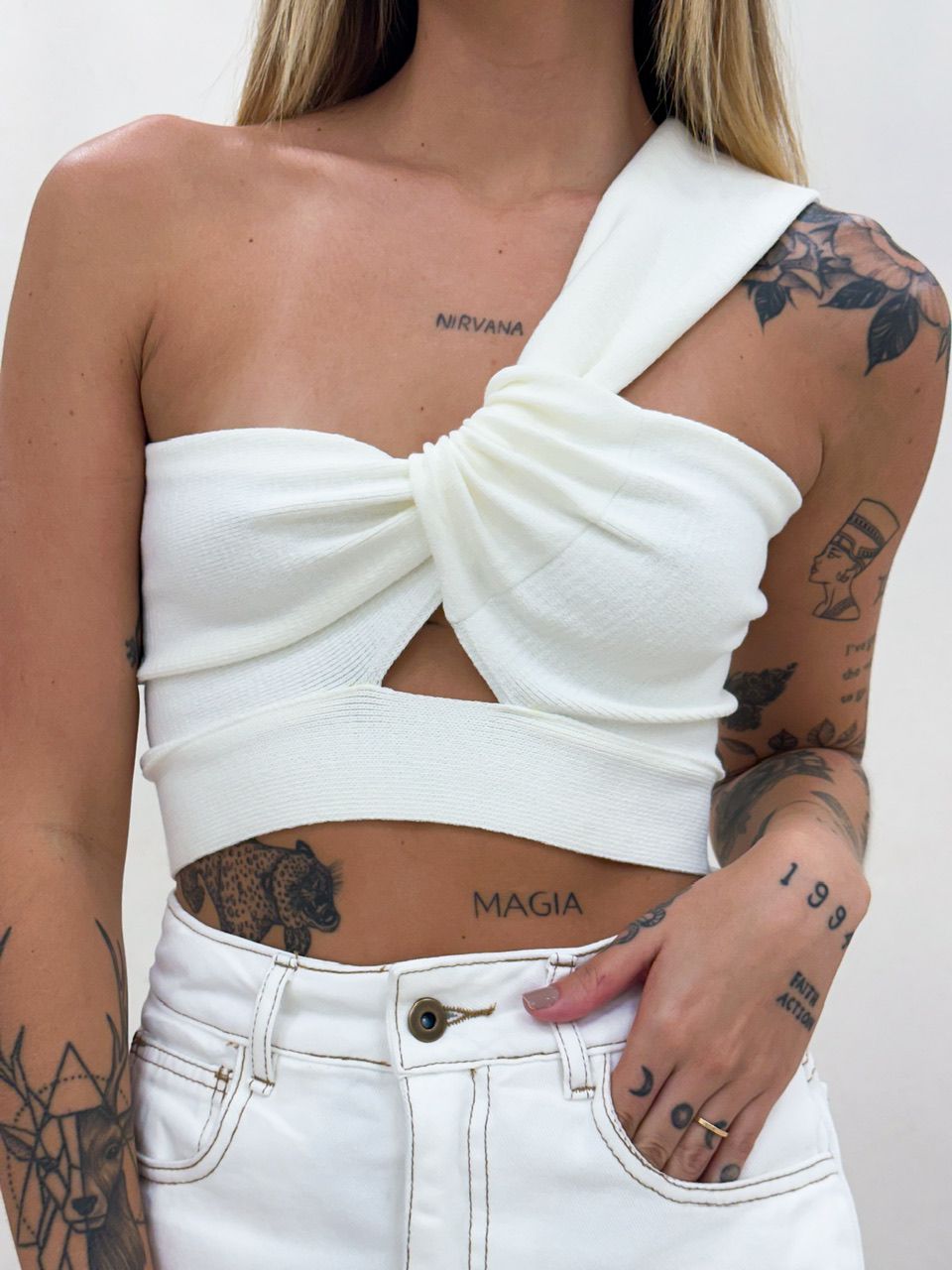 CROPPED CLARA TRICOT OFF