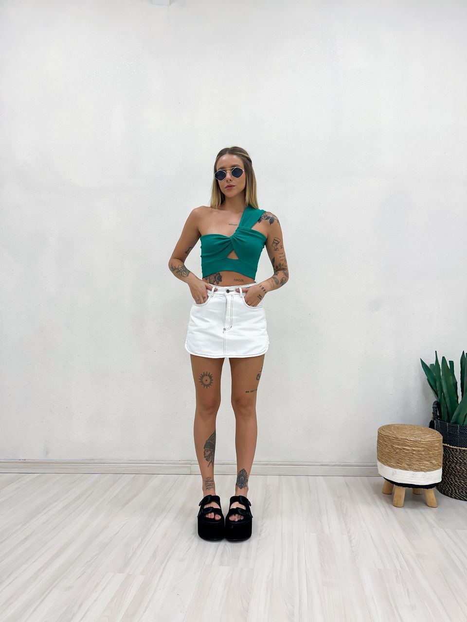 CROPPED CLARA TRICOT VERDE