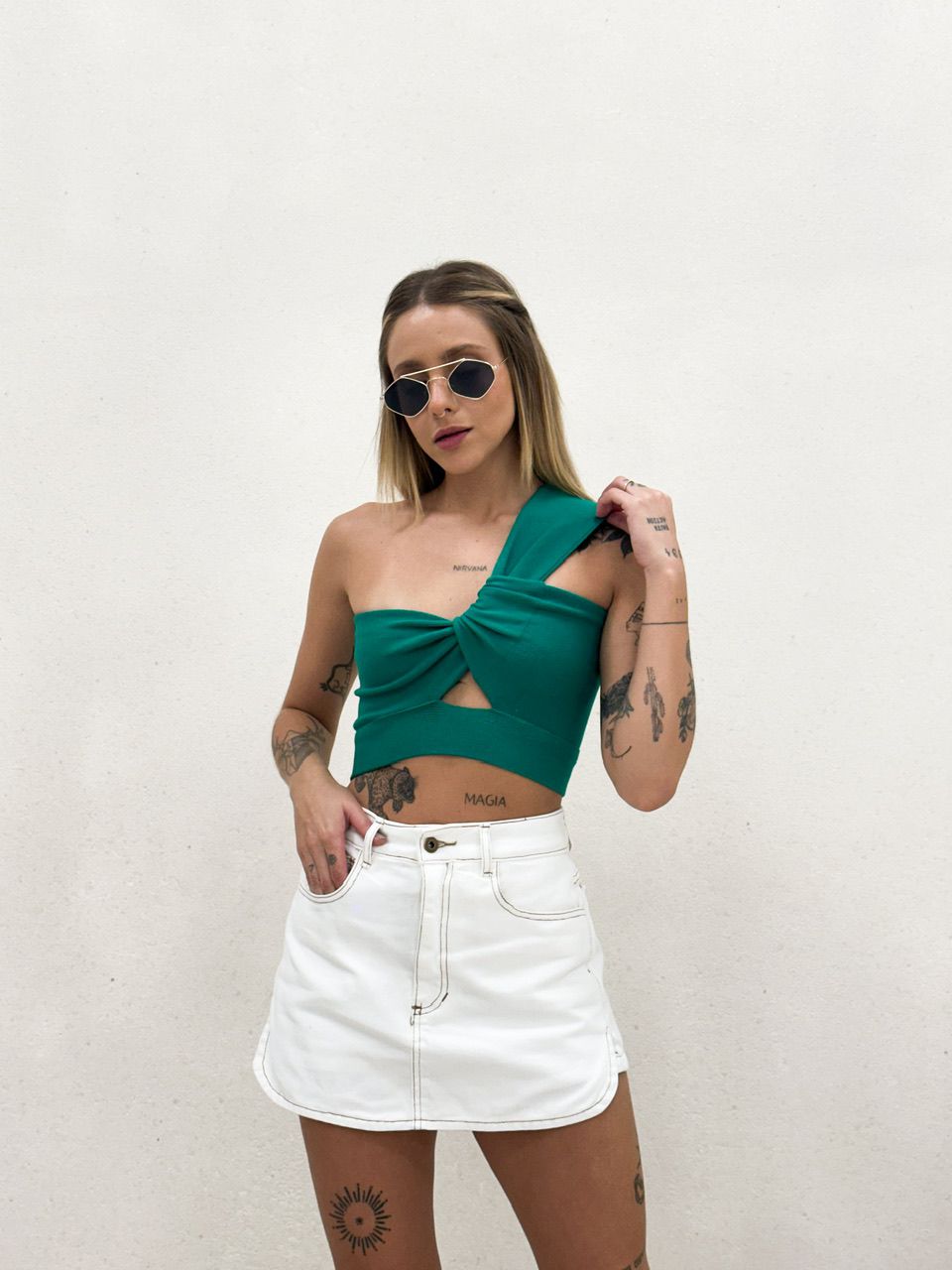 CROPPED CLARA TRICOT VERDE
