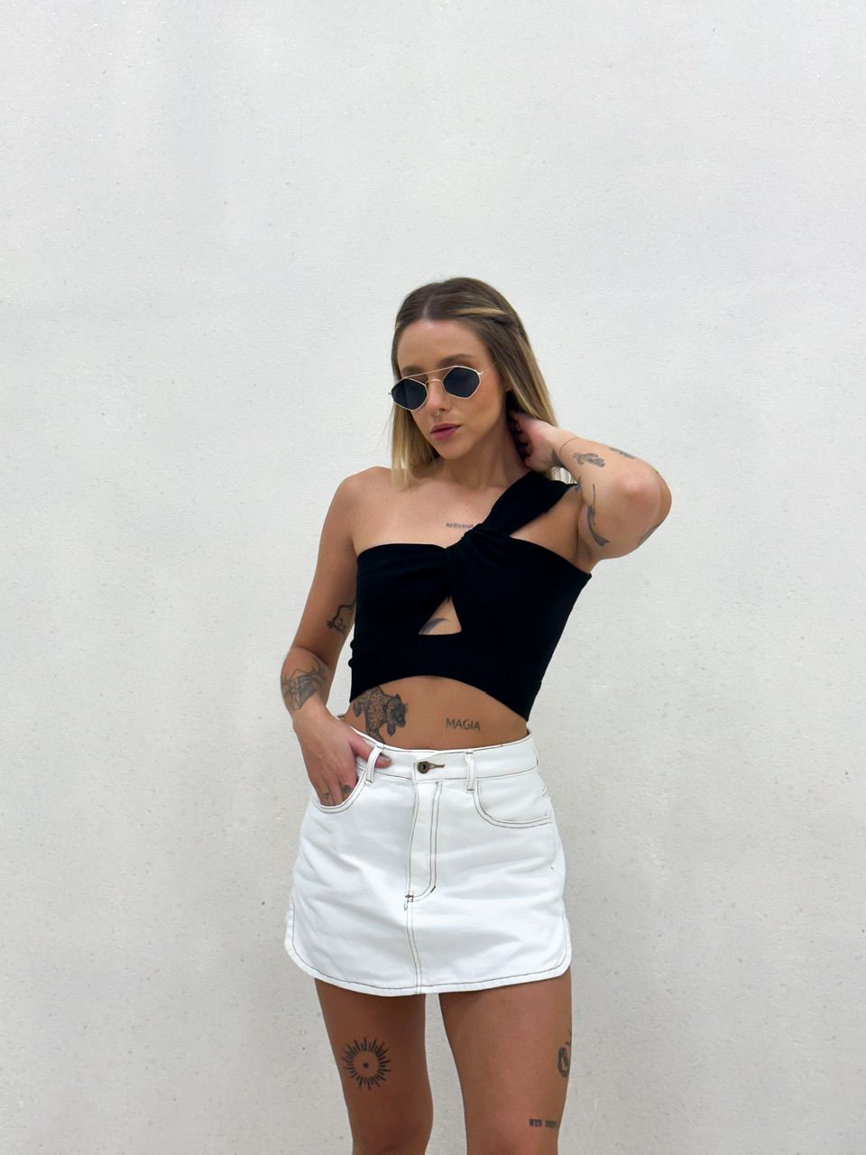 SHORT SAIA JEANS CRU