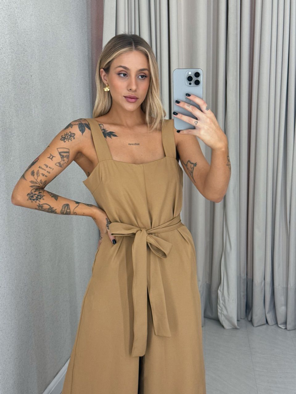 MACACÃO MAIARA FAIXA Nude