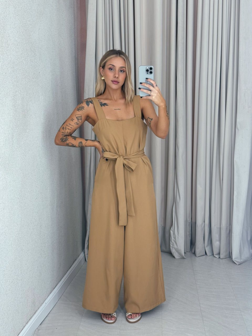 MACACÃO MAIARA FAIXA Nude