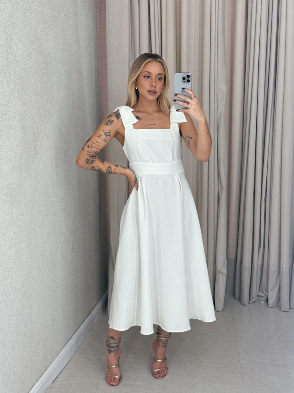 VESTIDO MARISA LAÇO OFF - 0061290048 - CAROLLA FERRARO